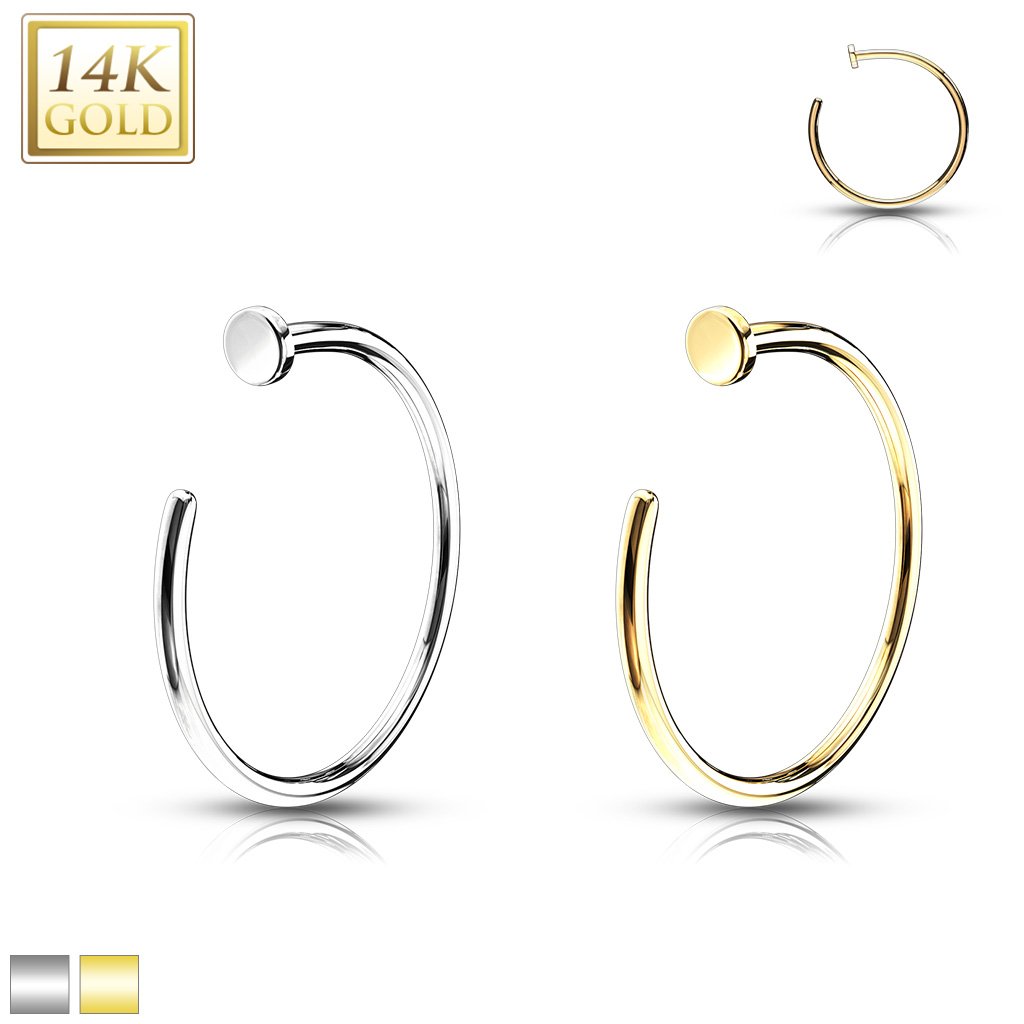 14kt Gold Nose Hoop